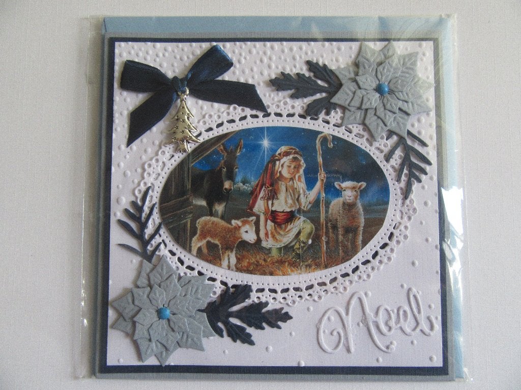 KERST kaartje met bedel 2013, Ophalen of Verzenden, Nieuw, Kerst