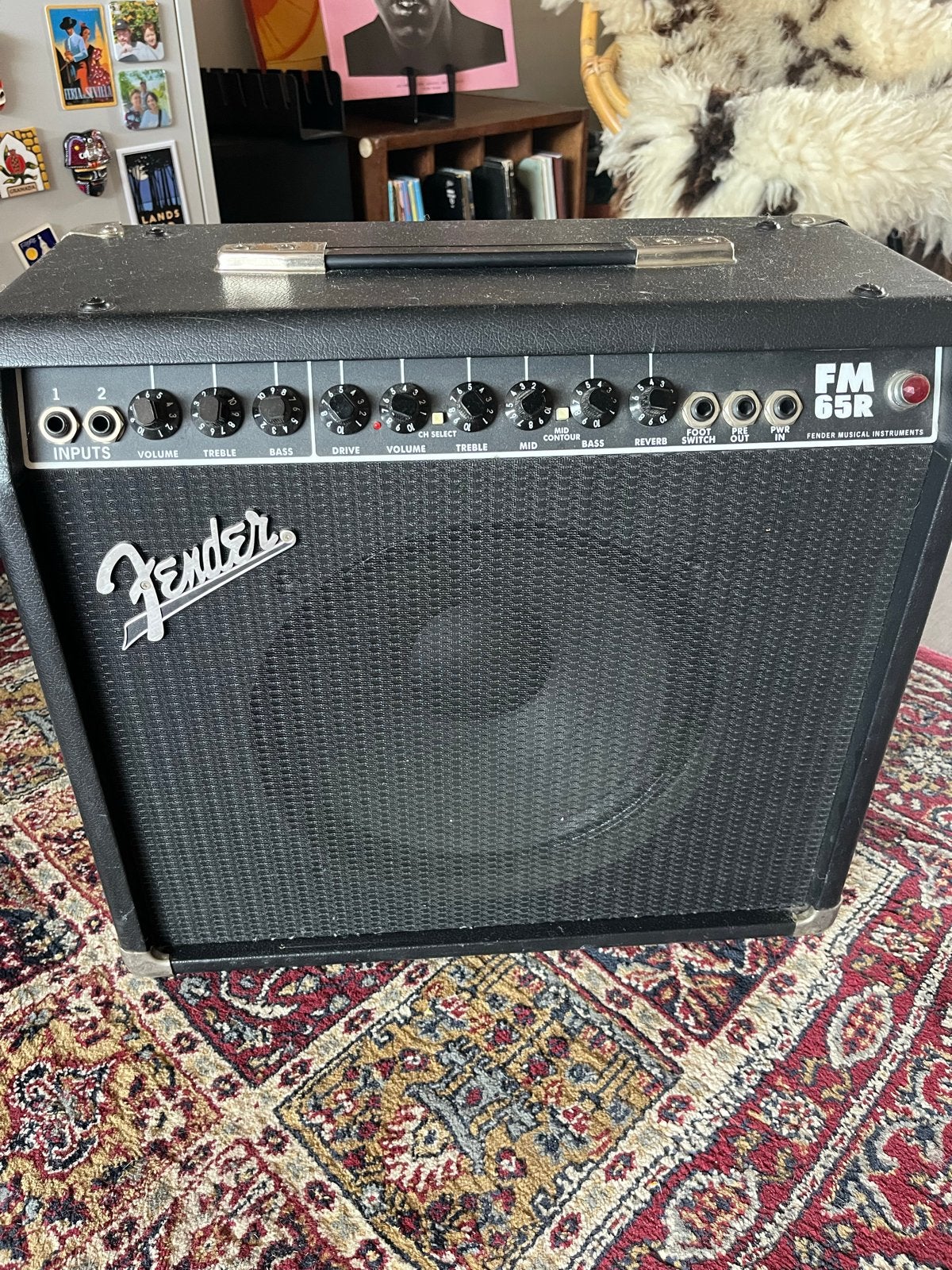 Fender FM 65R gitaarversterker – 65W, 1x12", spring reverb, Muziek en Instrumenten, Ophalen, Gebruikt, Minder dan 50 watt