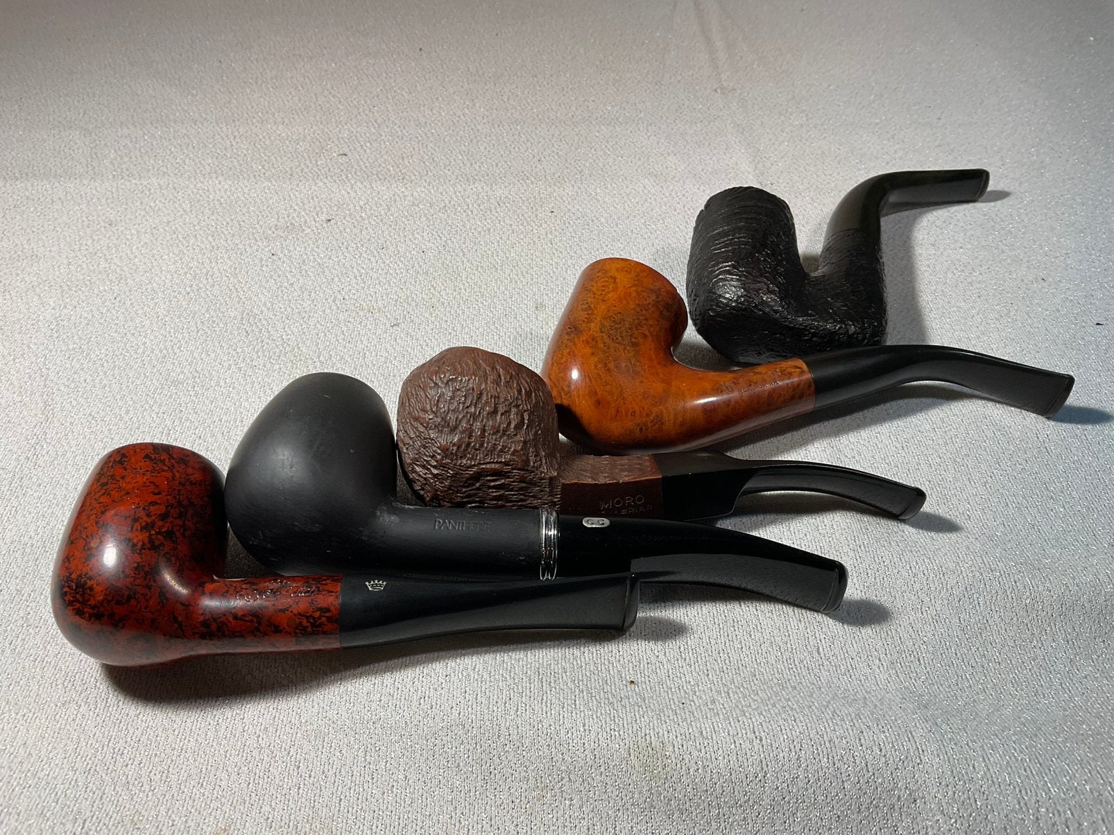 5 stuks hele mooie oude tabaks pijpen, Ophalen of Verzenden, Gebruikt, (Water)pijp