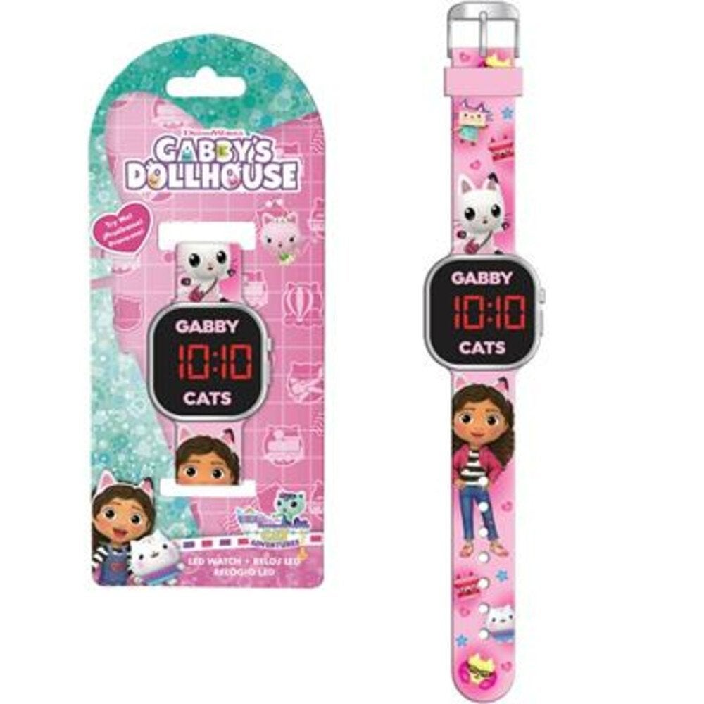 Gabby's Poppenhuis Led Horloge - Digitaal, Ophalen of Verzenden, Nieuw, Roze, Meisje