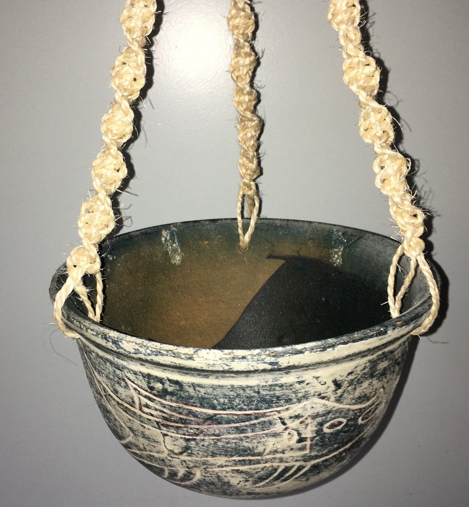 Vintage keramiek plantenhanger, Ophalen of Verzenden, Huis en Inrichting