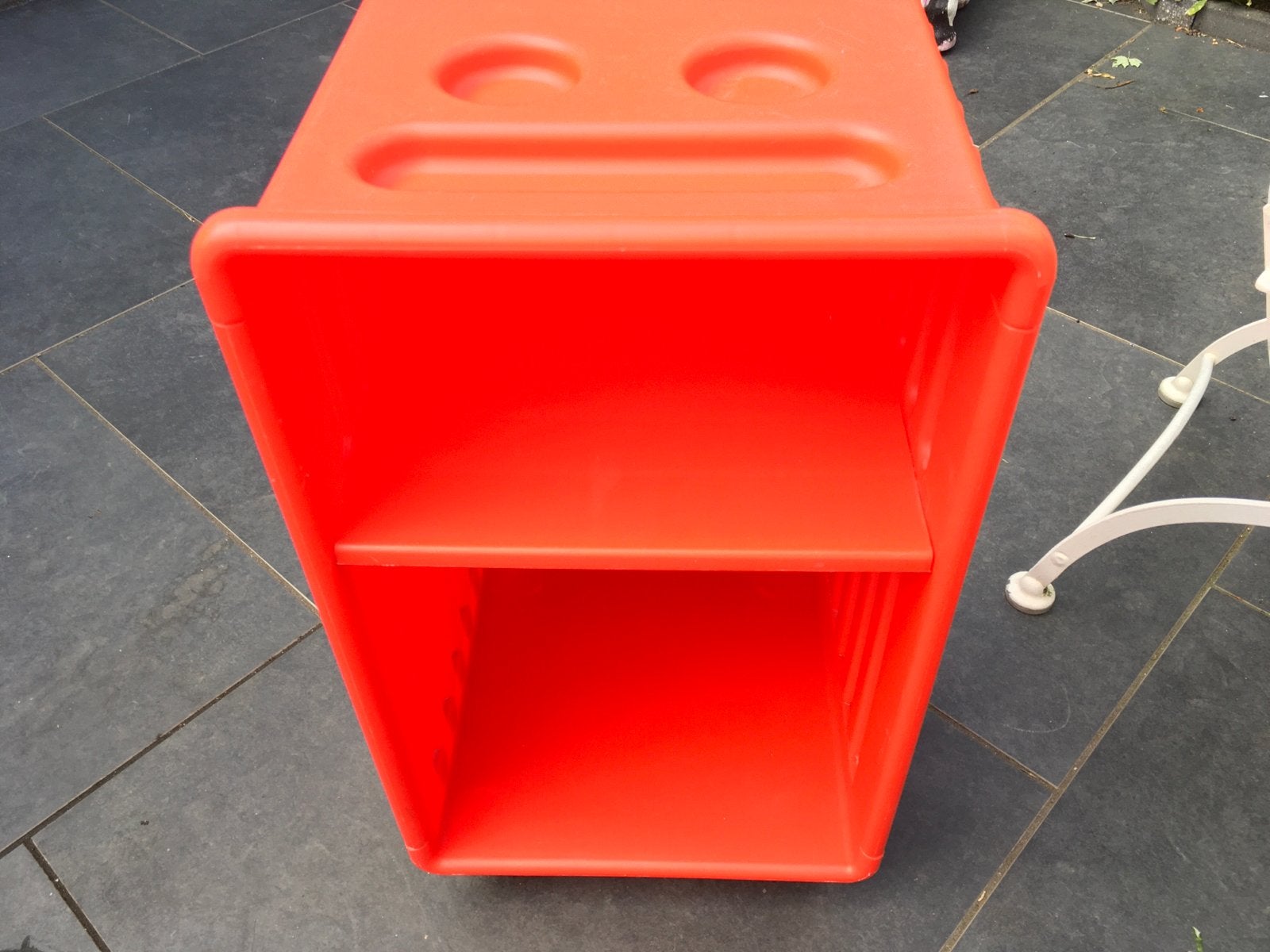 Vintage IKEA kastje op wielen - Rood, Ophalen of Verzenden
