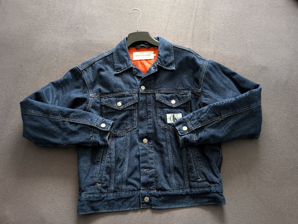 Calvin klein jeans dikke spijkerjas maat s, Ophalen of Verzenden, Zo goed als nieuw, Calvin Klein Jeans, Maat 48/50 (M)