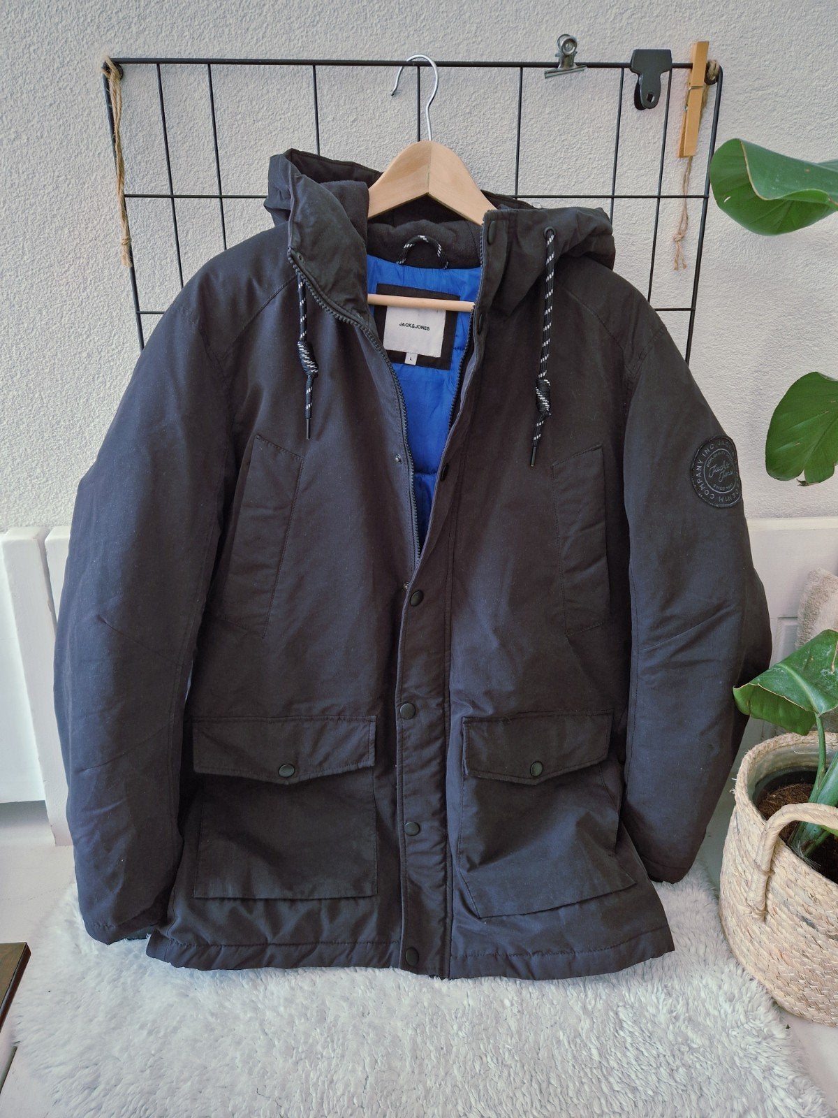 Jack & Jones winterjas - Maat L - Zo goed als nieuw, Maat 52/54 (L), Zwart, Ophalen of Verzenden, Zo goed als nieuw