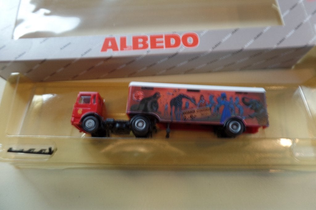 MAN trekker / oplegger Circus Krone (Albedo), Hobby en Vrije tijd, Verzenden, Nieuw, Bus of Vrachtwagen, Herpa
