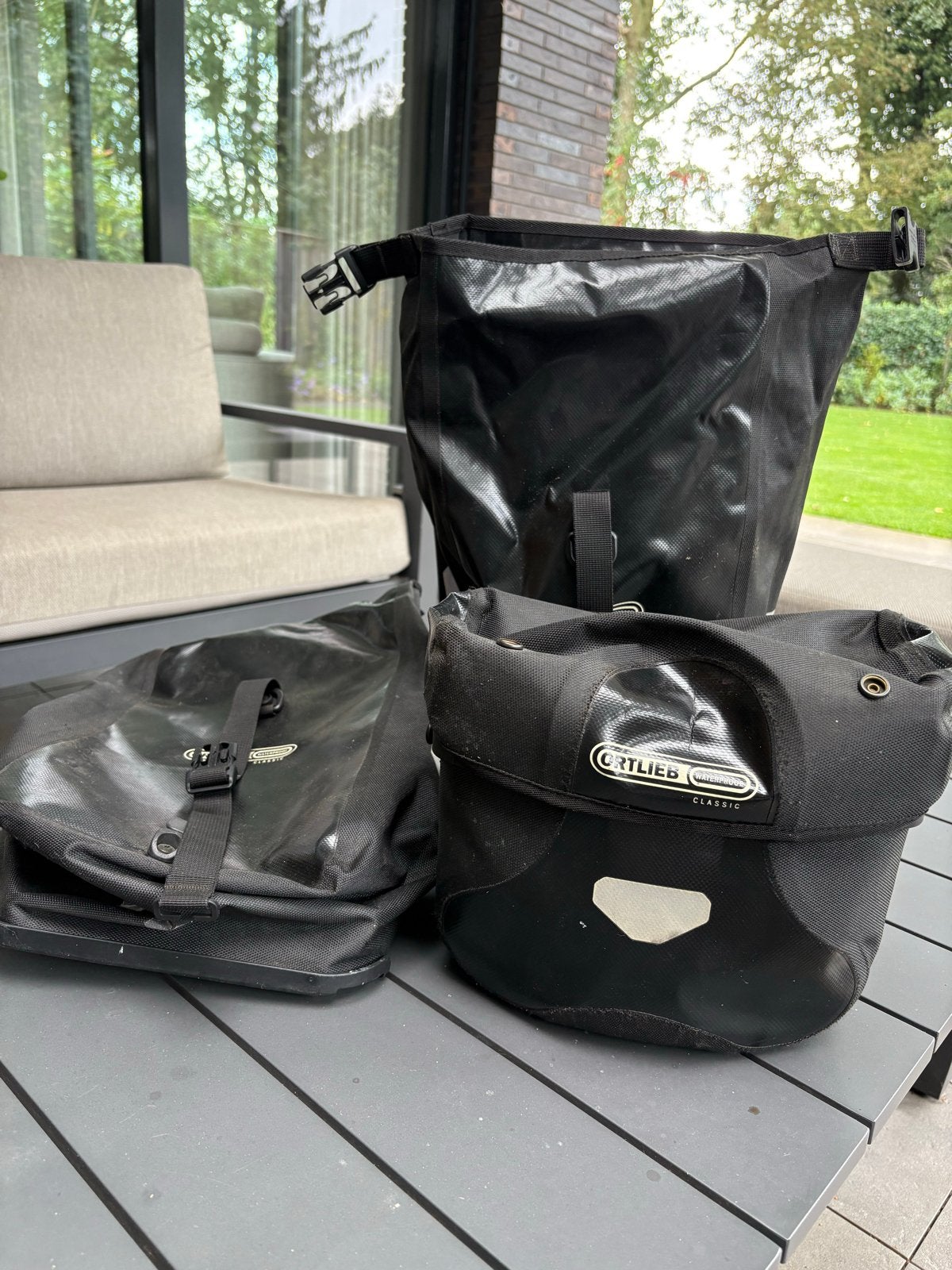 Ortlieb Classic Fietstassen (Front Roller) + Stuurtas, Fietsen en Brommers, Ophalen of Verzenden, Zo goed als nieuw