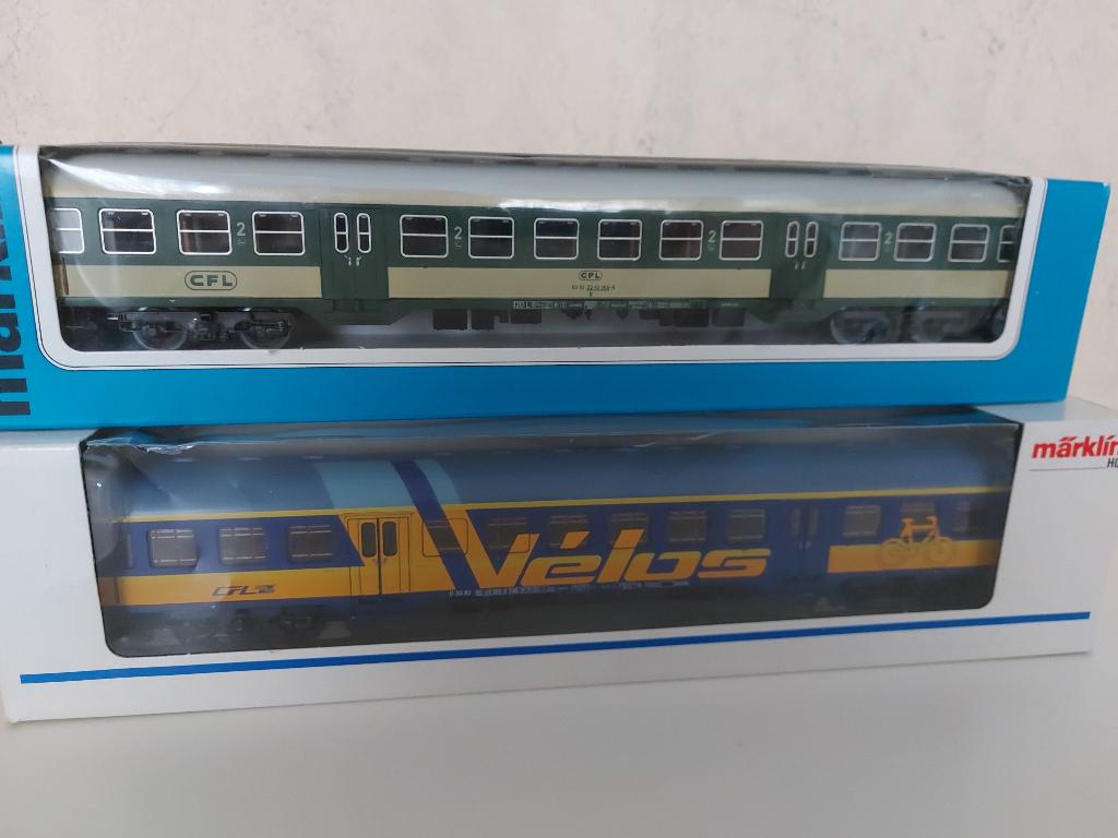 2 Marklin Wagons van de CFL, Wisselstroom, Ophalen of Verzenden, Märklin, Nieuw