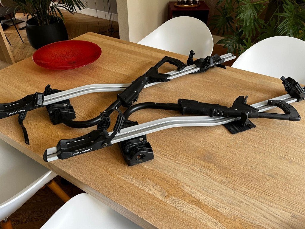 2 X Fietsen drager Green Valley 160.659, Ophalen, Brede banden, Zo goed als nieuw, Dakdrager