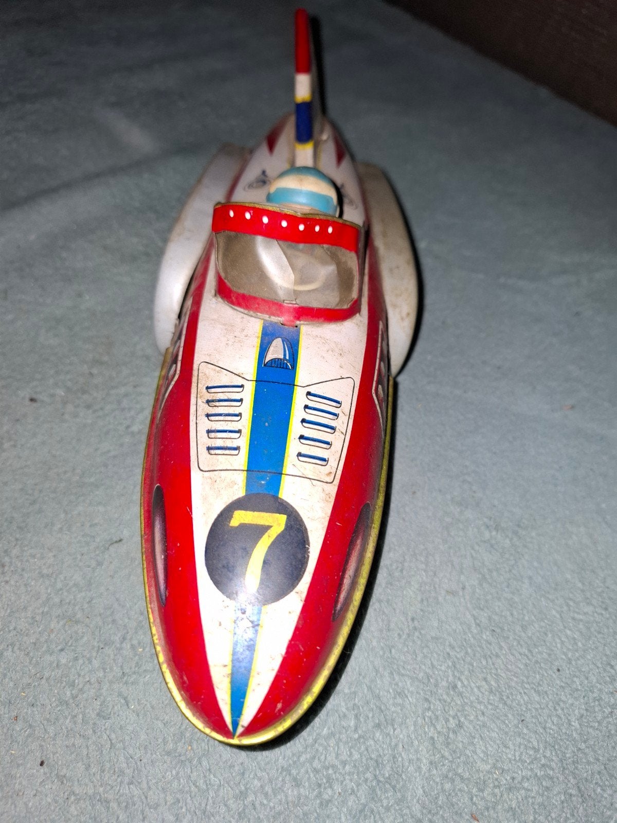 Vintage Blikken Speelgoed Raket Auto MF-742 - Made in China, Ophalen of Verzenden, Gebruikt