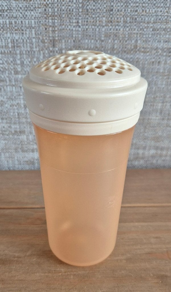 Tupperware poedersuikerstrooier 375ML Oranje/Wit, Ophalen of Verzenden, Oranje, Overige typen