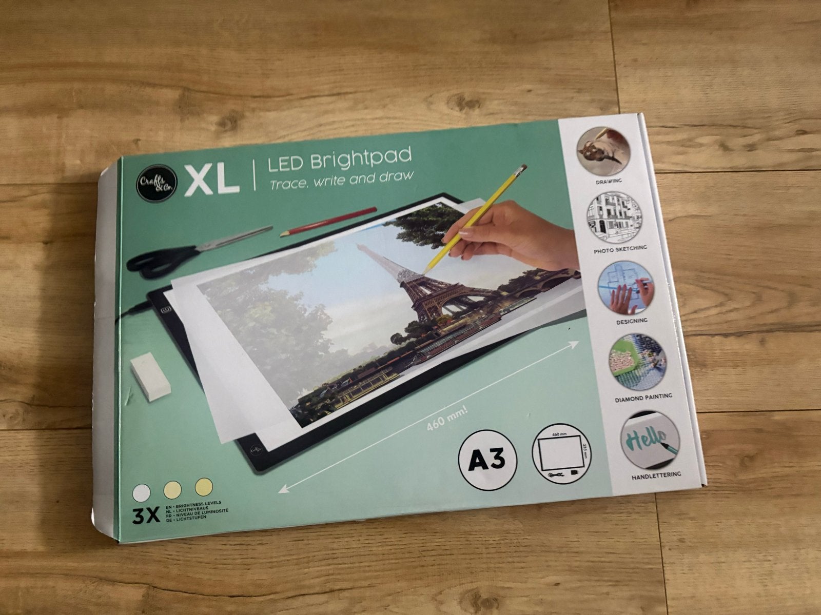 Crafts & Co XL LED Brightpad A3 Tekentablet, Ophalen of Verzenden, Zo goed als nieuw, Overige typen