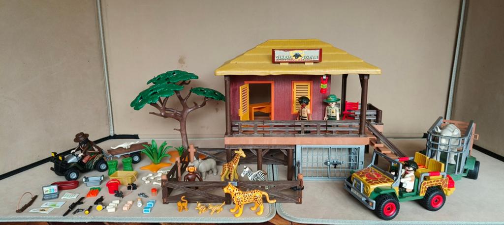 Playmobil Safari Set met Dieren en Voertuigen, Kinderen en Baby's, Speelgoed | Playmobil, Ophalen of Verzenden, Gebruikt, Complete set