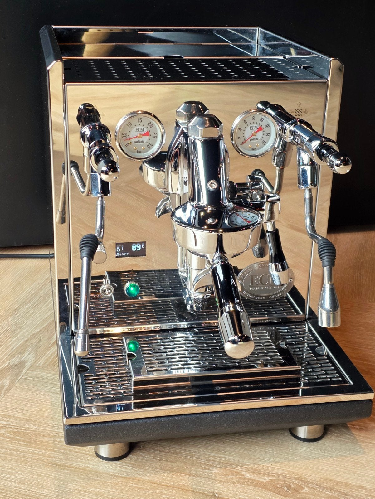 ECM Synchronika II OLED - demo - 2 jaar garantie, Espresso apparaat, 10 kopjes of meer, Ophalen of Verzenden, Zo goed als nieuw