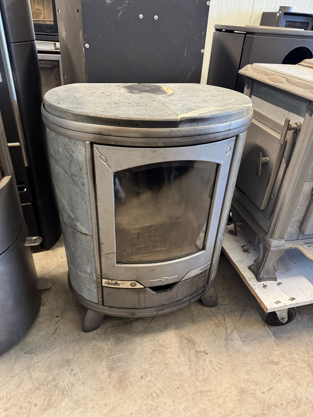 Altech Eclips Speksteen Houtkachel - 6.3 kW, Huis en Inrichting, Kachels, Gebruikt, Houtkachel, Ophalen of Verzenden, Vrijstaand