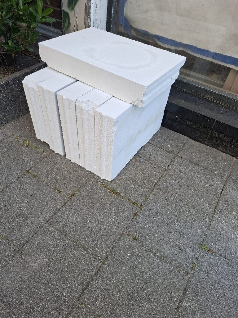 Cellenbeton Blok 600x400x100mm: 6st GRATIS, Doe-het-zelf en Verbouw, Metselstenen, Ophalen, Nieuw, Bakstenen