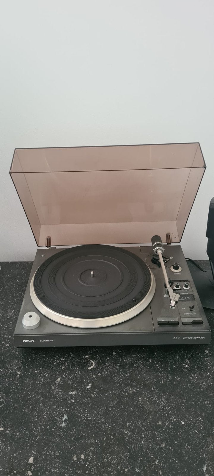 Vintage Philips 777 Direct Control platenspeler, Ophalen, Zo goed als nieuw, Overige merken