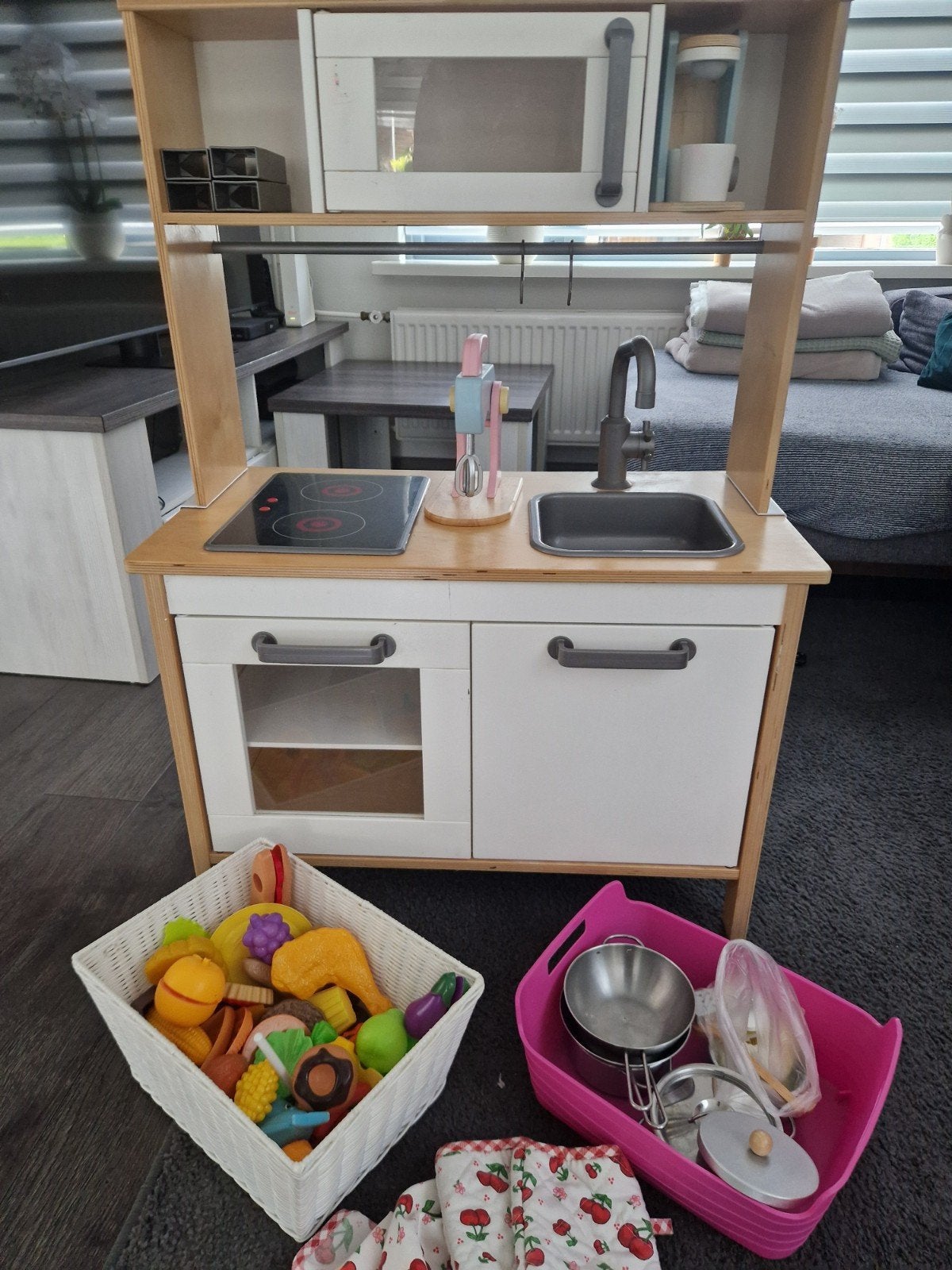 keuken ikea met accessoires en verhogers, Ophalen, Gebruikt, Hout, Speelkeuken