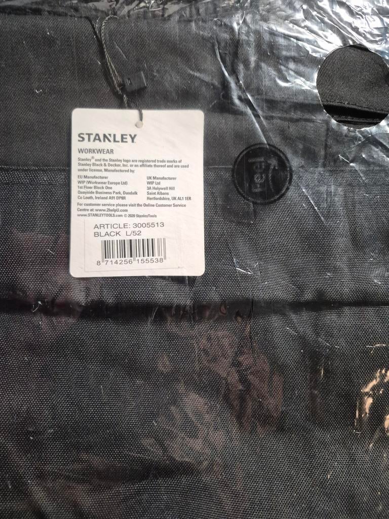 Stanley Workwear Broek Zwart Maat L/52 - Nieuw, Ophalen of Verzenden, Nieuw