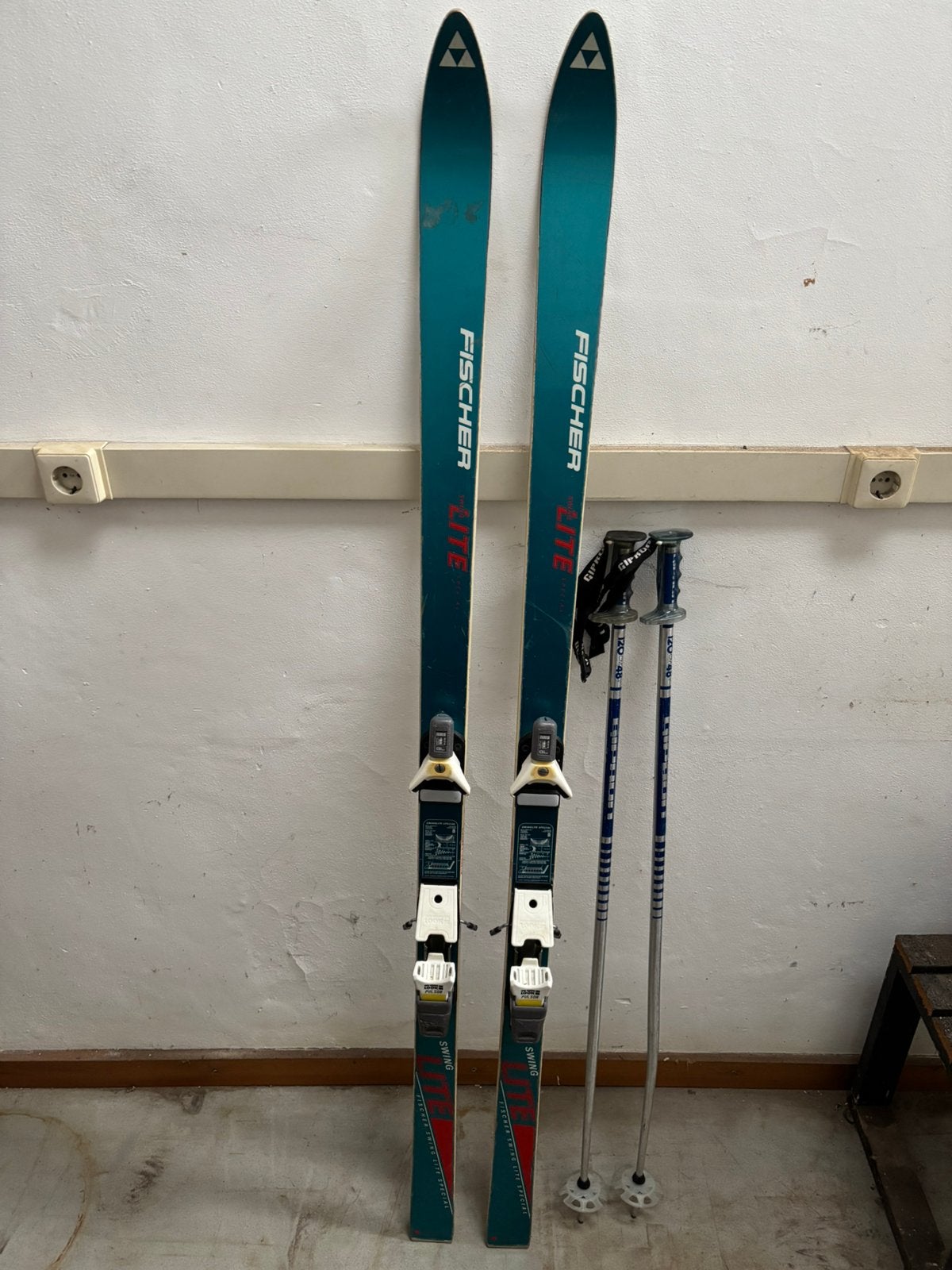Fisher lite skis + stokken, Ophalen, Zo goed als nieuw, Ski's, Fischer