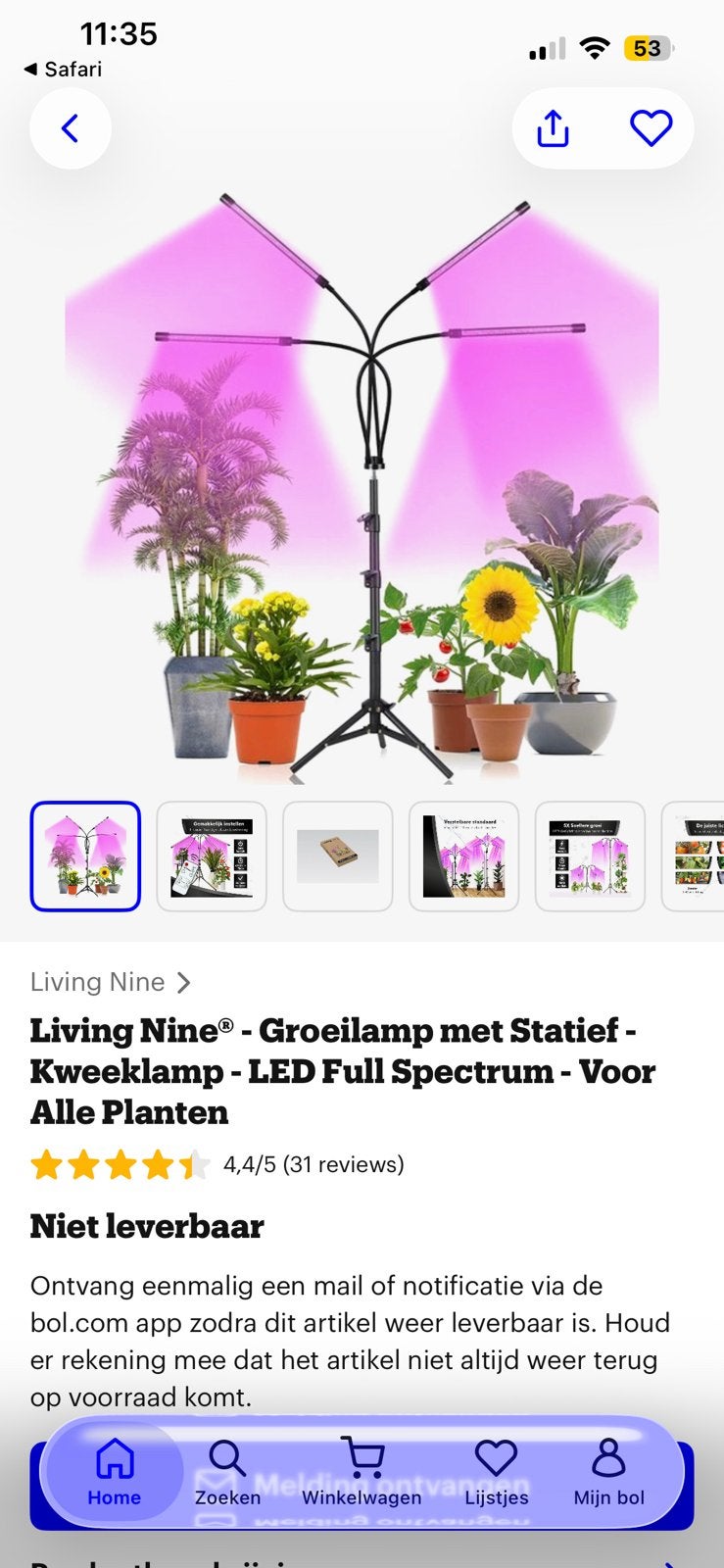 Groeilamp full spectrum, Tuin en Terras, Kweekspullen, Ophalen of Verzenden, Nieuw, Kweeklamp