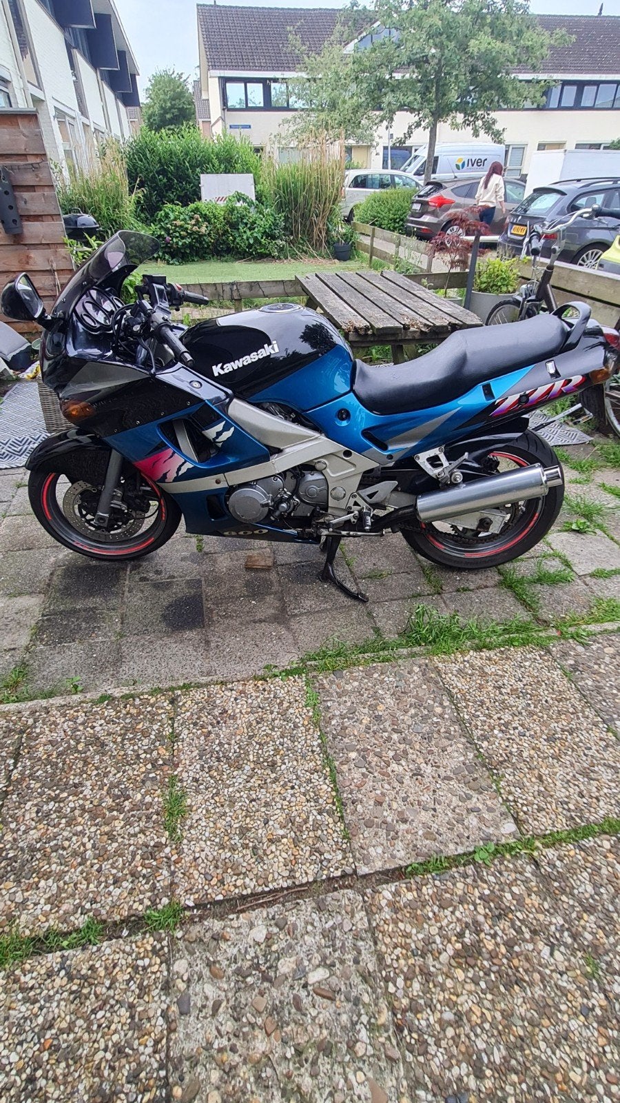 kawasaki zzr600  uit 1995, Ophalen