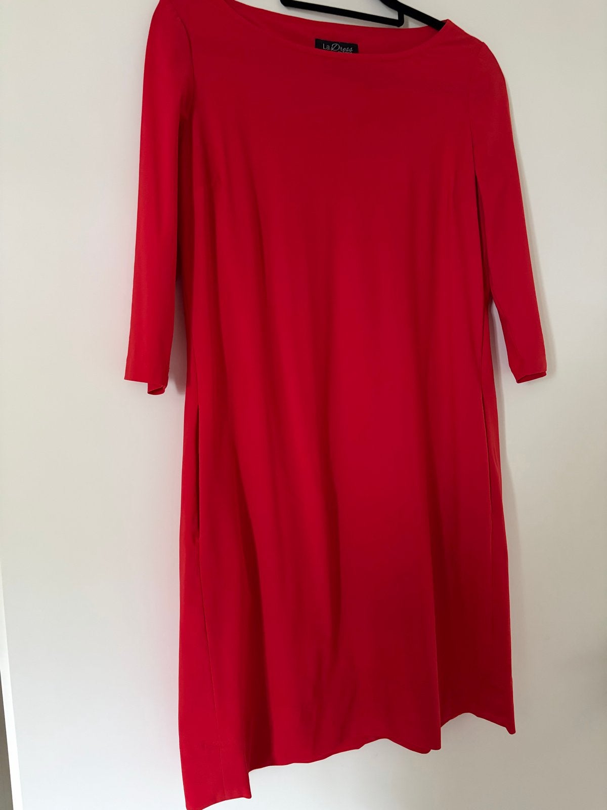 LaDress jurk rood maat S, Ophalen of Verzenden, Zo goed als nieuw, Knielengte, Maat 36 (S)