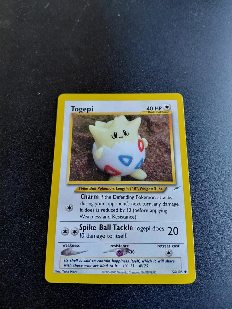 Togepi Neo Destiny - 56/105 - Goede staat, Ophalen of Verzenden, Zo goed als nieuw, Losse kaart
