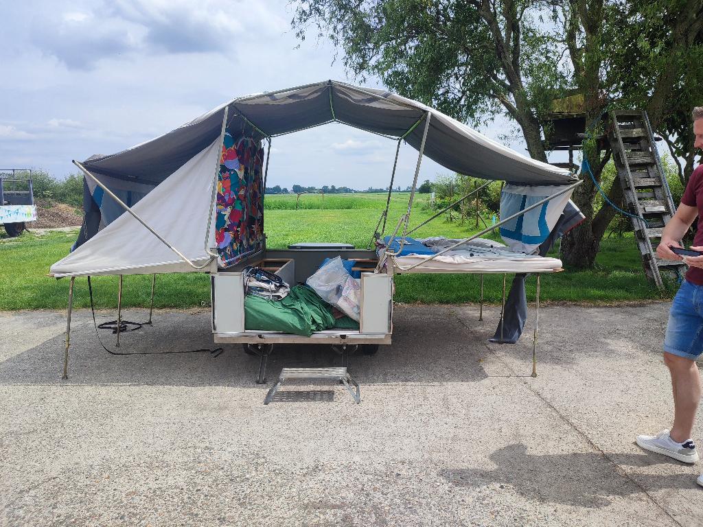 vouwwagen Scout Pivo te koop voor 95 euro, Meerkleurig, Aanwezig, Meer dan 6, Ophalen