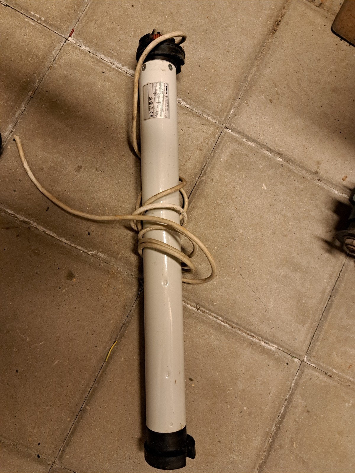 Buismotor voor zonescherm, Ophalen of Verzenden, Wit, Minder dan 100 cm, Minder dan 100 cm