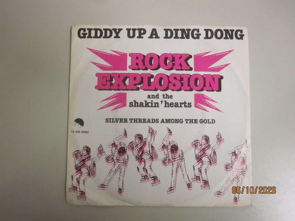 ROCK EXPLOSION - giddy up a ding dong - vinyl 7", Gebruikt, 7 inch, Ophalen of Verzenden, Rock en Metal