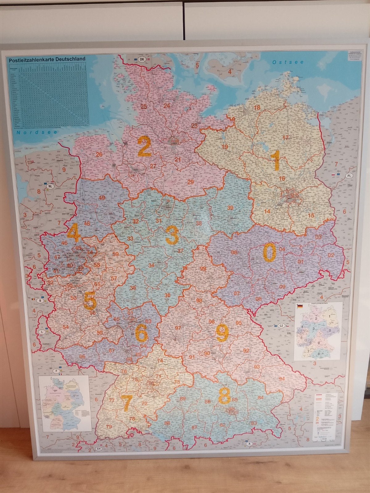 Wandlandkaart Duitsland magnetisch whiteboard, Boeken, Atlassen en Landkaarten, 2000 tot heden, Landkaart, Duitsland, Ophalen