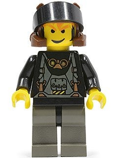 LEGO Rock Raiders rck008 Axel - Black Visor, Gebruikt, Overige thema's, Lego, Ophalen of Verzenden