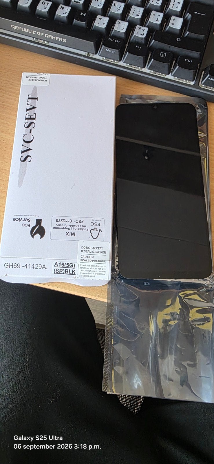 Samsung Galaxy A16 (5G) Schermframe (origineel service back, Ophalen of Verzenden, Nieuw, Overige typen, Samsung