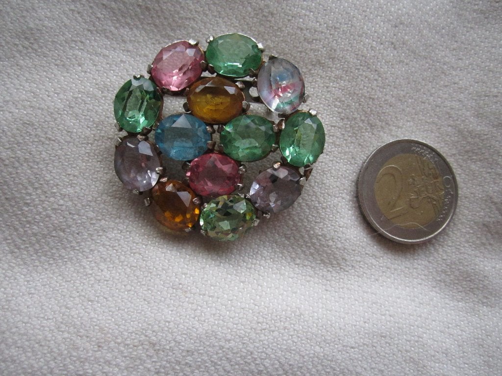 16.   Schitterende oude broche,, Ophalen, Overige materialen, Broche