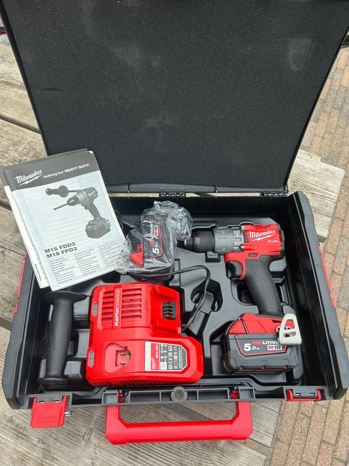 Milwaukee M18 FPD2 schroefmachine set, Ophalen of Verzenden, Boor- en Schroefmachine