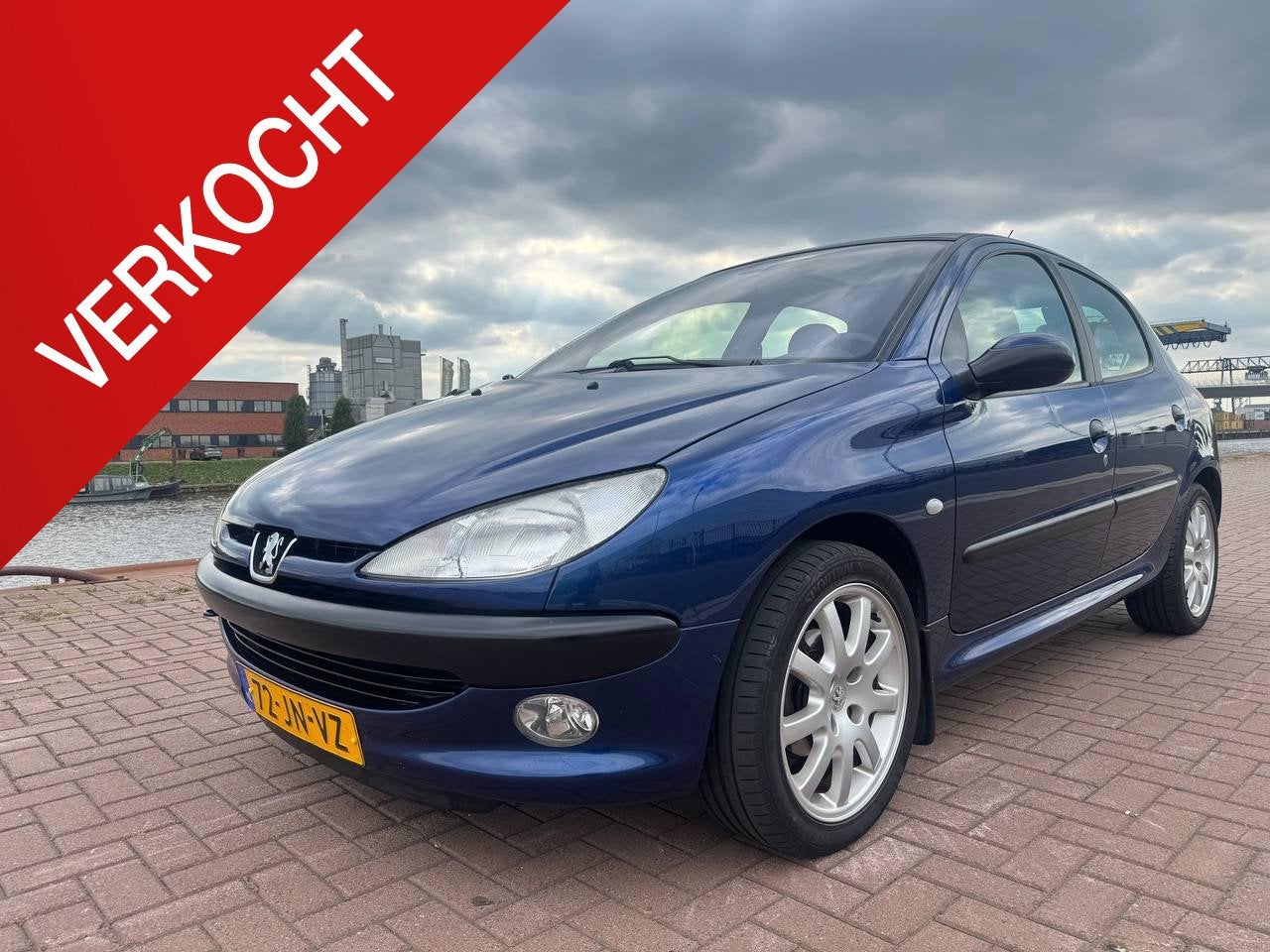 Peugeot 206 1.4, Auto's, Voorwielaandrijving, 4 cilinders, Blauw, Origineel Nederlands