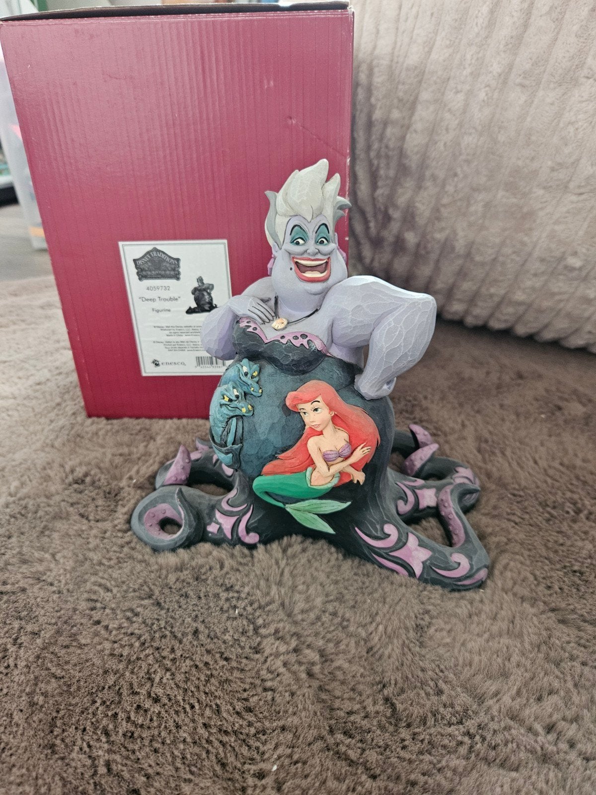 Disney Traditions Ursula & Ariel 'Deep Trouble' jim shore, Ophalen of Verzenden, Pocahontas of Kl. Zeemeermin, Zo goed als nieuw