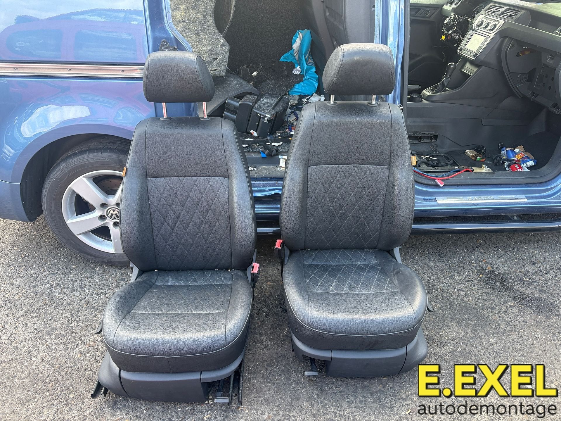 Lederen voorstoelen  Volkswagen Caddy 2015-2020, Gebruikt, -, Volkswagen, Ophalen of Verzenden