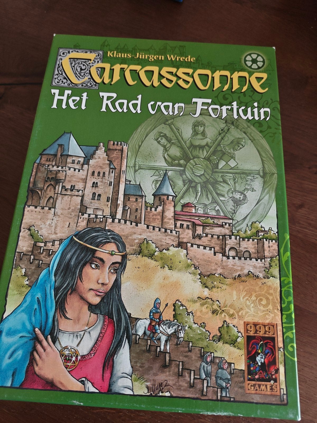 Carcassonne: Het Rad van Fortuin - Compleet, Vijf spelers of meer, Ophalen of Verzenden, Gebruikt, 999 Games