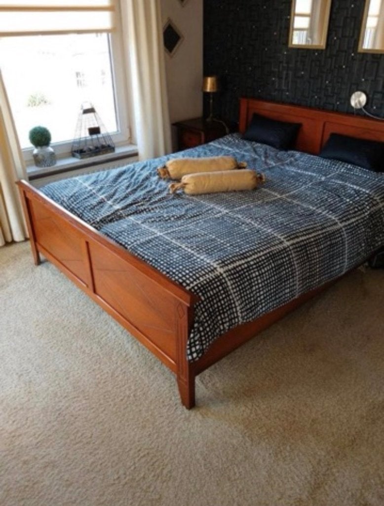 Set bed vintage, Huis en Inrichting, Slaapkamer | Bedden, Ophalen, Eenpersoons, Bruin, Vintage