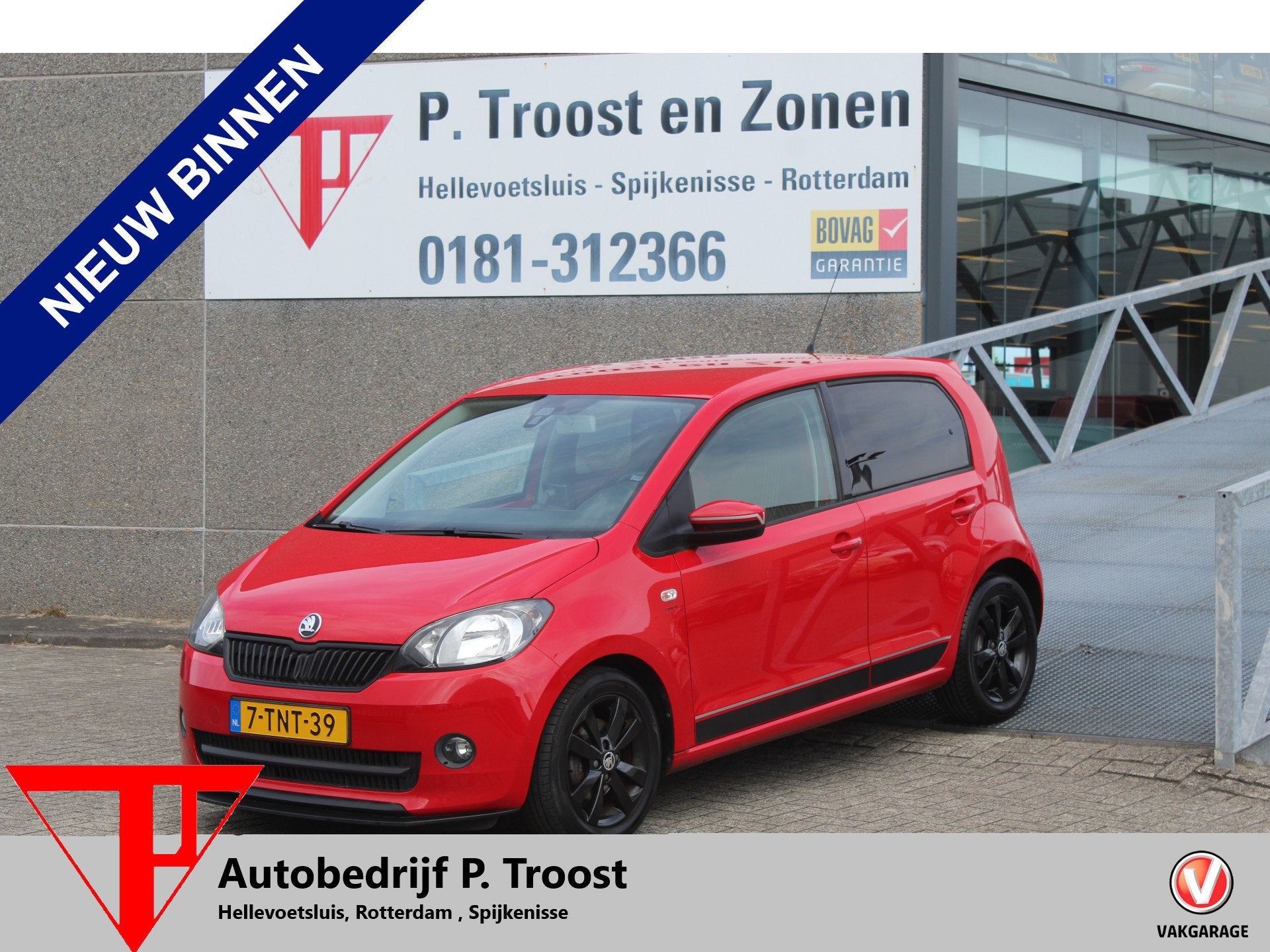 Skoda Citigo 1.0 Greentech Sport Airco/Radio-CD speler/Elekt, Auto's, Skoda, Voorwielaandrijving, Stof, Gebruikt, Zwart