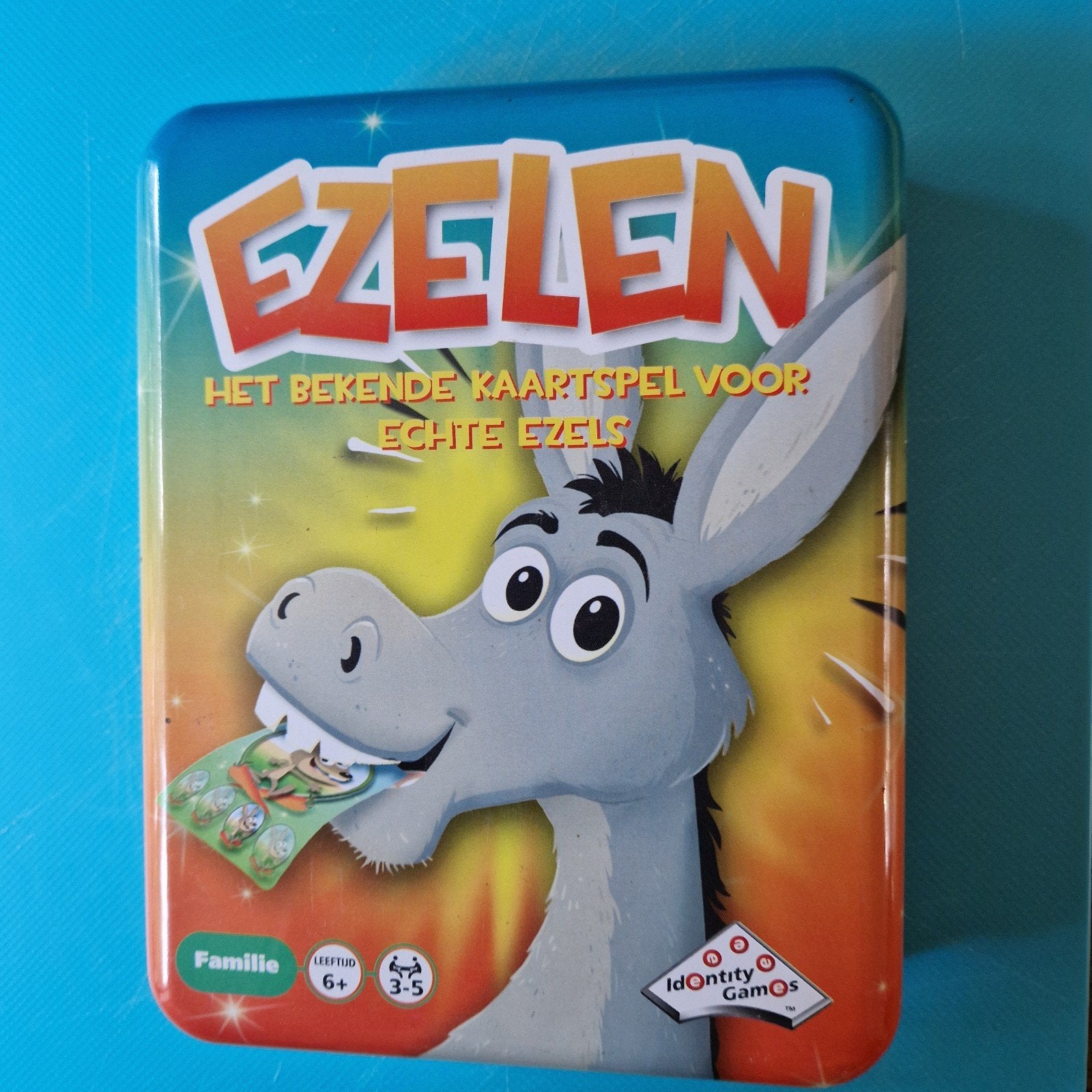 Ezelen, gezelschapspel voor 3-5 personen, Ophalen of Verzenden, Gebruikt