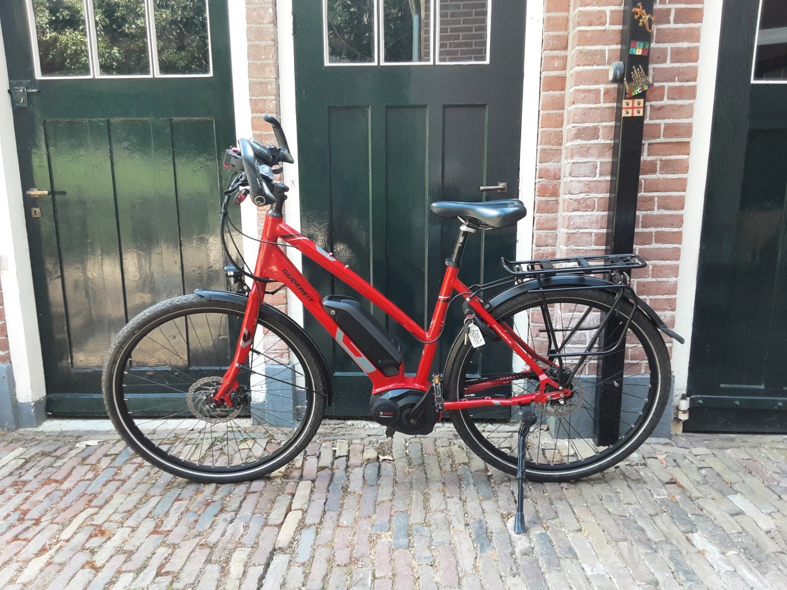 Gudereit fiets Beltriem,Bosch motor,Shimano 11 versnelling, 28 inch, 10 tot 15 versnellingen, Schijfrem, Ophalen