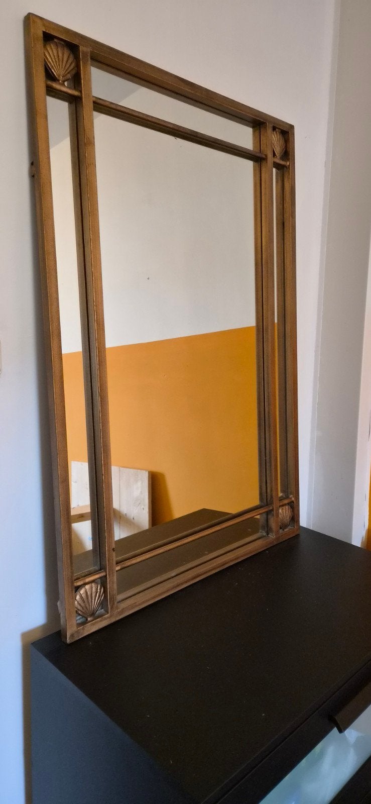 Art deco spiegel, Huis en Inrichting, Ophalen, 100 tot 150 cm, Zo goed als nieuw, Rechthoekig