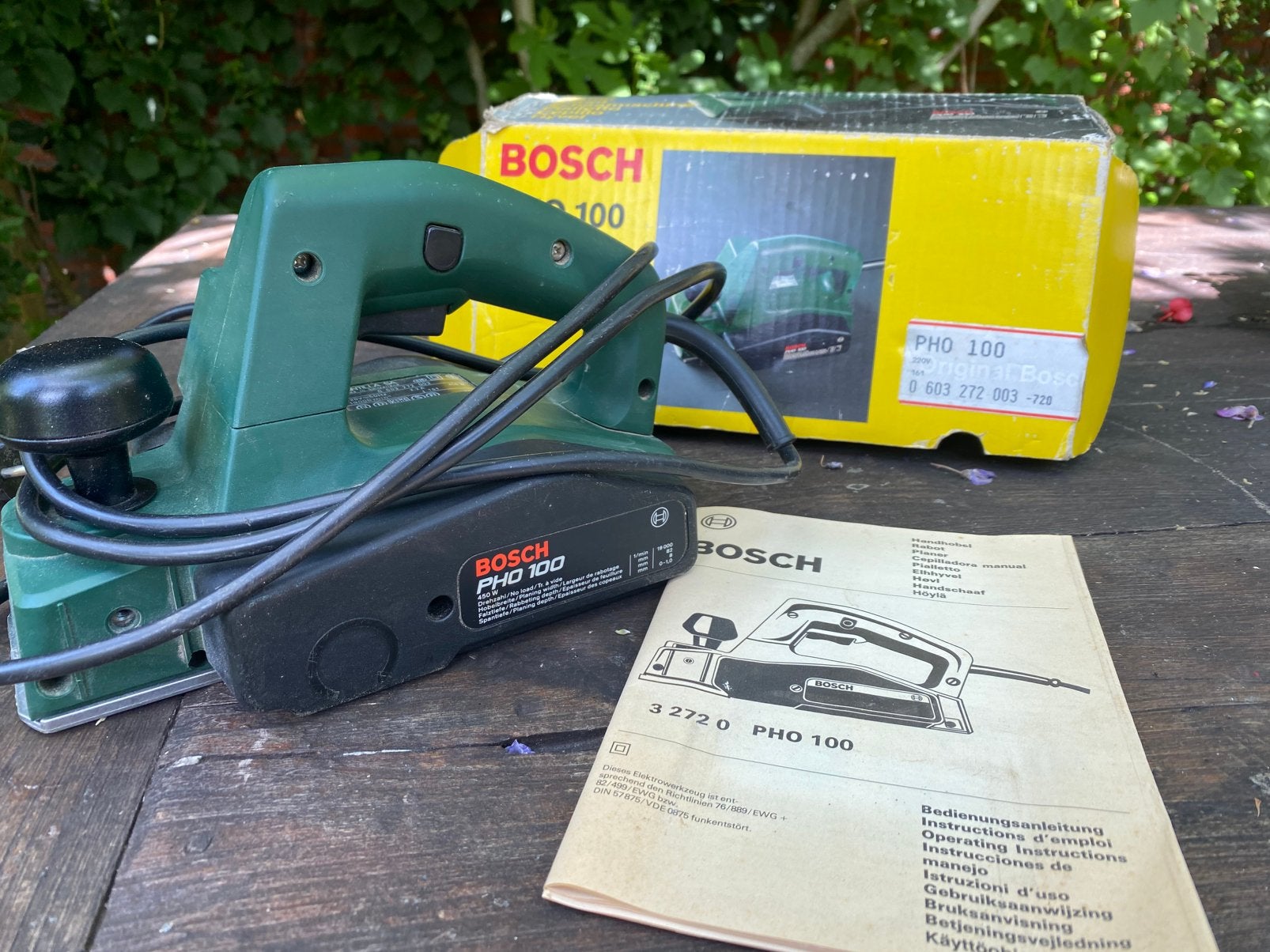 Schaafmachine Bosch PHO 100, Ophalen of Verzenden, Zo goed als nieuw, 1200 watt of meer, Bandschuurmachine