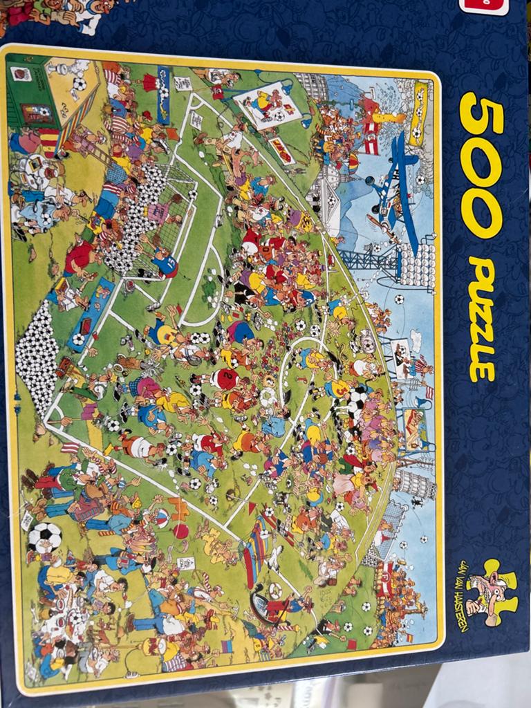 Jan van Haasteren Puzzel 500 stukjes - Voetbal & School, Ophalen, Minder dan 500 stukjes, Zo goed als nieuw, Legpuzzel