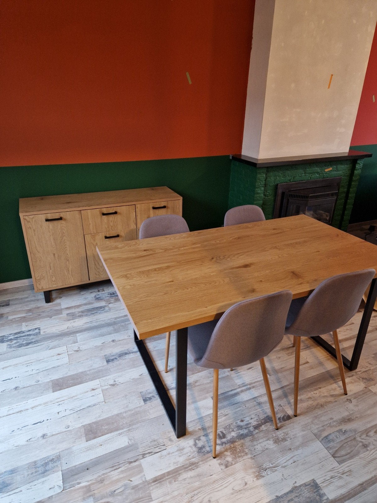 dressoir, eettafel, stoelen, Ophalen of Verzenden, Zo goed als nieuw, Modern, 4 tot 6 stoelen
