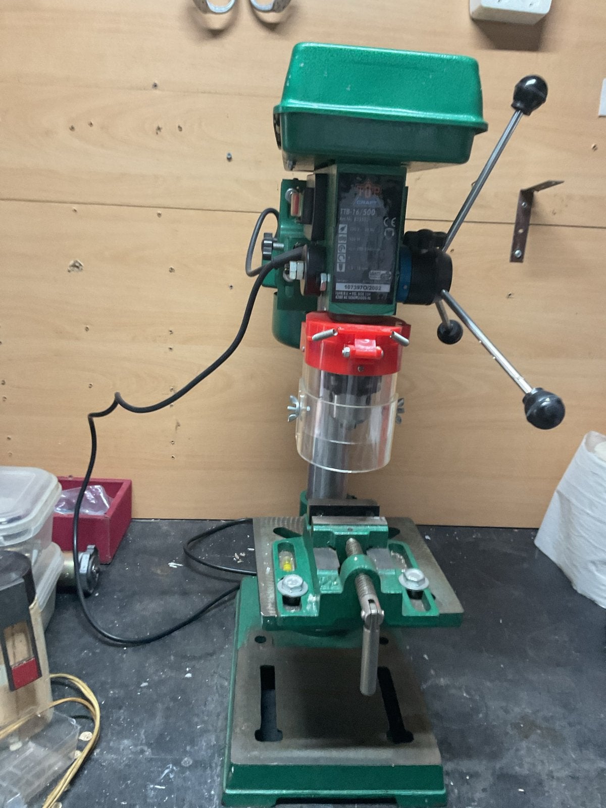 Kolomboormachine - Top Craft TTB-16/500 - 500W, Doe-het-zelf en Verbouw, Ophalen, Gebruikt, 400 tot 600 watt, Kolomboormachine