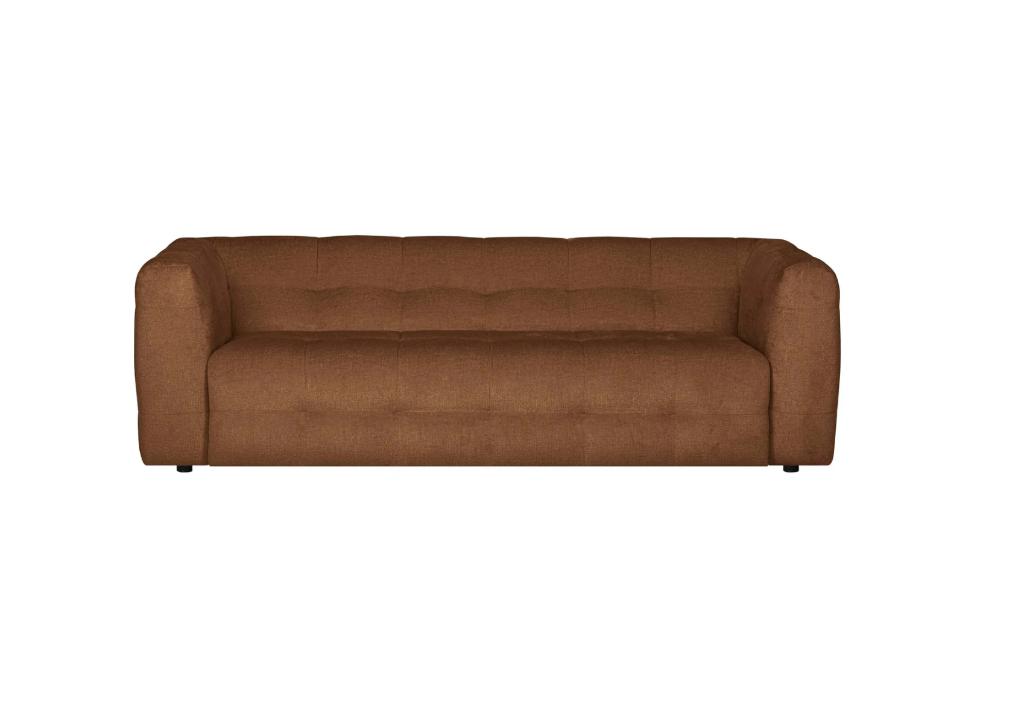 by fonQ Mush 3-zitsbank Chenille Bruin | Van €1199, nu, Byfonq, Byfonq, Nieuw, 75 tot 100 cm