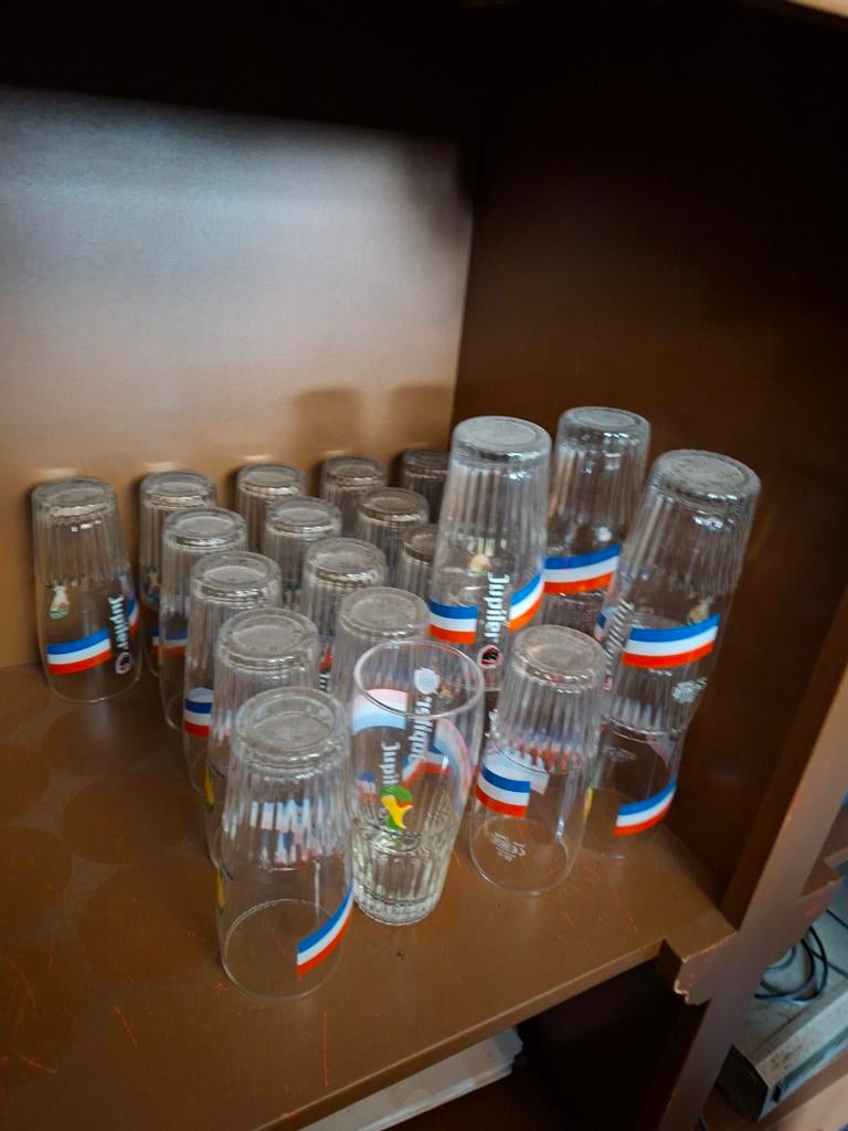 Jupiler bierglazen WK 2014 - Set van 24, Ophalen, Meerkleurig, Overige merken, Glas